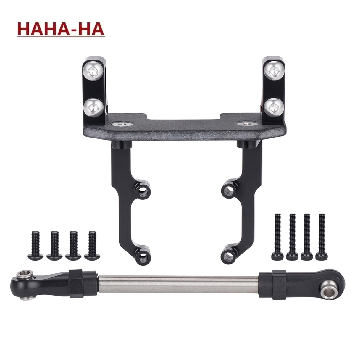 Rc Hobby Room - Aluminiumlegierungs-Servohalterung mit Lenkgestänge für Axial SCX10