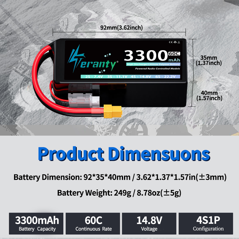 TERANTY 4S 3300mAh Lipo-Akku 1 – Rc Hobby Truck Bewertung und Preis