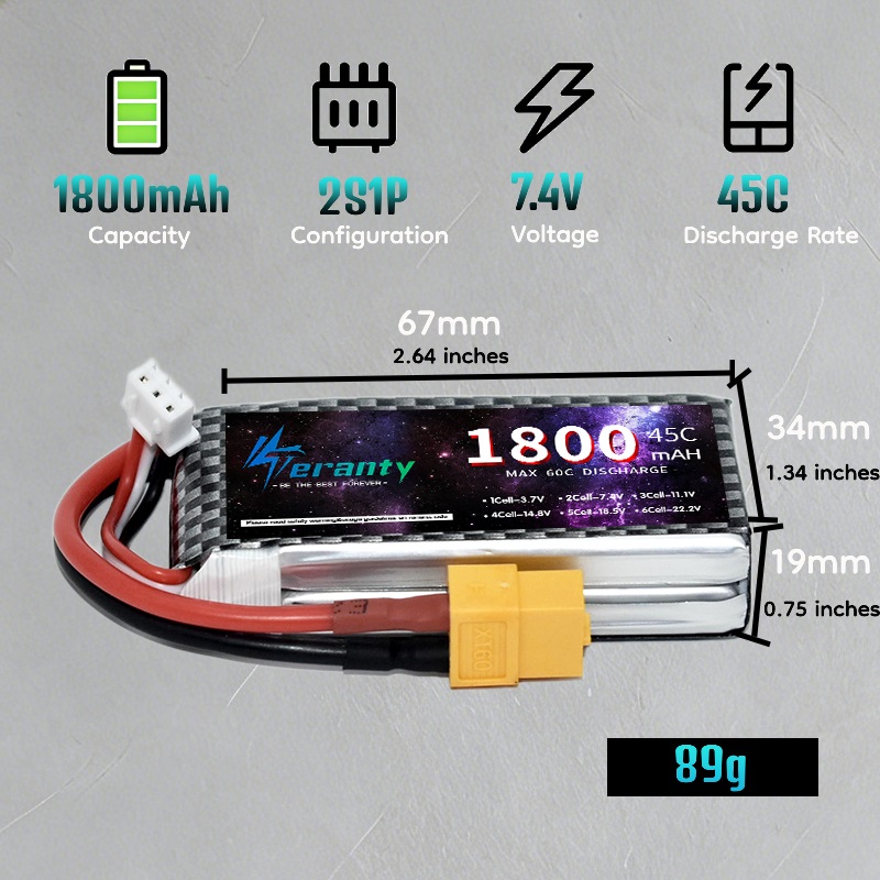 TERANTY 2S 3S 4S 1800mAh Lipo- – Rc Hobby Truck Bewertung und Preis